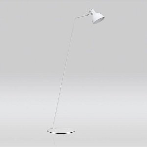 Coluna Seed Inclinada Cupula Sino Metal Branco 130x30cm Golden Art 1x Lâmpada E27 Bivolt C893 Salas e Quartos