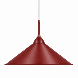 (Pintura) Pendente Redondo Cúpula Cônica Golden Art T171-551 Cabo PP 40cm x 1m E-27 Quartos e Salas