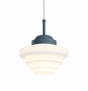 (Pintura) Pendente Escada Ø23cm Golden Art E-27 T933-23 Cúpula Vidro Leitoso Quartos e Salas