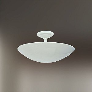 Plafon Sobrepor Redondo Curvo Alumínio Branco Ø30 Golden Art E-27 T289-30 Cozinhas e Lavabos