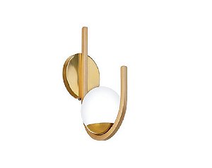 Arandela Old Artisan AR5306  Redonda Curva Esfera Bola De Vidro Moderna Dourado Cores (1 - G9) A-420XL-120XP-120