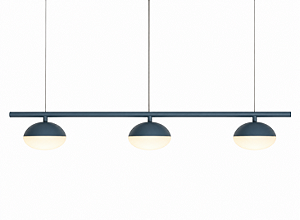 (Pintura) - Pendente Golden Art Avelã 3 LEDs 3W T1800-3PI 80cm