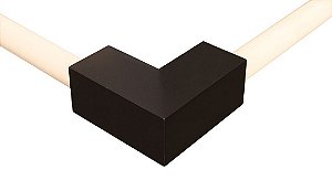 CONEXÃO DUPLA "L" PAREDE TETO 2 SAIDA PARA Lampada T8 x 45 X 105 X 105mm x T860 OU 120cm