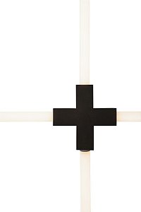 CONEXÃO CRUZ  4 SAIDA PARA lampada T8 x 170x170x45mm x T8 60 ou 120cm