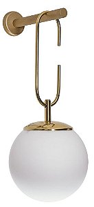 ARANDELA Usina Design QUIRON 16610/1 Globo De Vidro Suspenso x Ø20 X 50,5 X 26,5 x 01 - E27