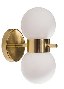 ARANDELA ORFEU 16616/2 Design Moderno Haste Globo Vidro Ø12x26x26 02 - G9