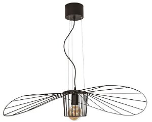 PENDENTE AGUILA  17193/1 Usina Design Aramado Moderno Suspenso Filamento Ø95cm x 16cm  1m
