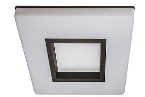 Plafon VIVAZ 19020/34 LED4 Usina design LED 4000k  Difusor Acrilico Quadrado Ilum. Direta Indireta x 340x340 x LED24,4W 4000K/BIVOLT