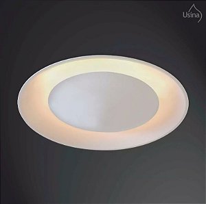 Plafon Embutito Recuado Acrílico Bivolt Ø30 Eclipse Redondo Curvo Usina Design G9 231/3 Cozinhas e Salas