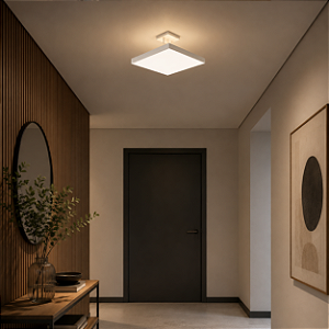 Pendente Acrílico Quadrado com Hastes 40x40 Home Usina Design E-27 252/4e Salas e Hall