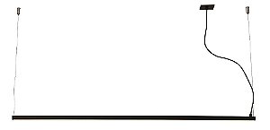 PENDENTE RÉGUA 31020/50 Usina Design Perfil Linear Haste Moderno  x 2,3X50X17cm (1 m cabo) x Fita LED