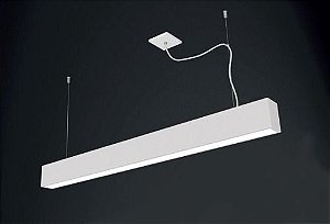 PENDENTE RETANGULAR LUMINÁRIA GRANDE T8 USINA DESING  MODERNO SALA JANTAR COMERCIAL COZINHA 4006/125F.