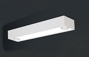 Plafon Sobrepor Alumínio Retangular Usual Grande 65x15 Tropical Usina Design T8 4015/65f Salas e Quartos