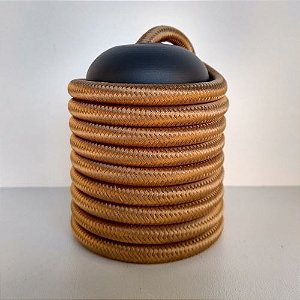 Cabo Eletrico PP Tecido Castor  para Luminárias Decorativo p/ Aumentar Tamanho 2x 0,50mm 300v (10 metros)