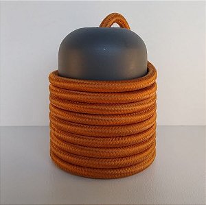 Cabo Eletrico PP Tecido Cobre  para Luminárias Decorativo p/ Aumentar Tamanho  2x 0,13mm 300v (ROLO 100 metros)