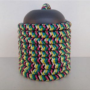Cabo Eletrico PP Tecido Colorido  para Luminárias Decorativo p/ Aumentar Tamanho  2x 0,50mm 300v (ROLO 100 metros)