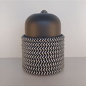Cabo Eletrico PP Tecido Preto / Branco  para Luminárias Decorativo p/ Aumentar Tamanho  2x 0,13mm 300v (ROLO 100 metros)