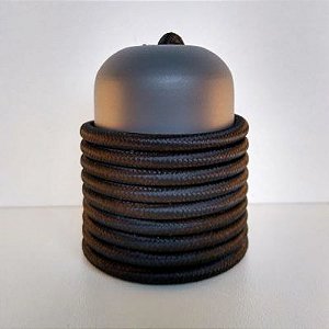 Cabo Eletrico PP Tecido Preto para Luminárias Decorativo p/ Aumentar Tamanho  2x 0,13mm 300v (10 metros)