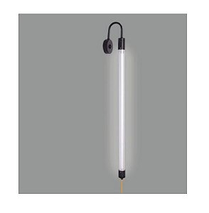 Arandela Dueluci 2090Q SLIM Alumínio Tubular Vertical Moderno L6,5 P10 x A19cm - 1 x Fluor. T8 LED de 60 ou 120cm Lâmpada não acompanha
