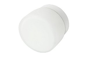 Arandela Dueluci 710 CHEESE Alumínio Redondo Branco Leitoso Design Vidro Branco Ø10 x P8 cm - 1 X G9 Led - Pintura Bco Textura