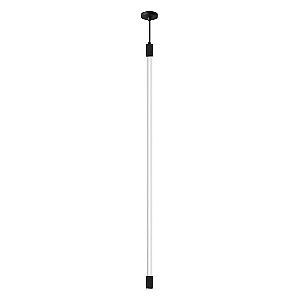 Pendente Dueluci 2094Q SLIM Tubular Vertical ModernoAlumínio Quadrado Ø3 x A7cm - 1 x Fluor. T8 LED de 60 ou 120cm Lâmpada não acompanha - 1,3m Cabo Encapado