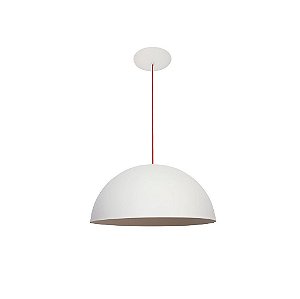 Pendente Dueluci 982RA SFERA Alumínio 1/2 Esfera Redondo Moderno Grande  Ø60 x A28 cm - 3 x E27 - Com Acrílico