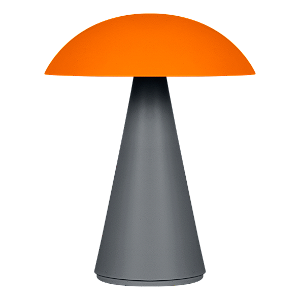 Abajur Dueluci Cogumelo 1106 Alumínio e Acrílico Ø20,5cm x A26cm 2x G9 LED 3W Linha Design Contemporâneo e Orgânico