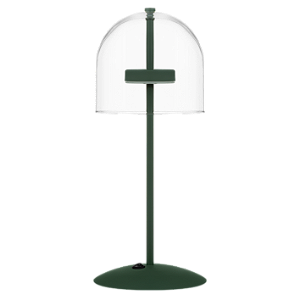 Abajur Dueluci Cristallo 442 Alumínio Vidro Cristal e Fosco Ø20cm x A48cm LED 4W 3000K 300Lm Bivolt Linha Design Moderno