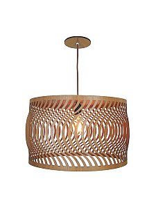 Pendente Ondas 45 Classic Lar Madeira 44cm E27 – Ref. 1071