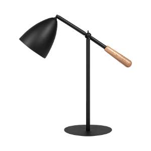 Abajur Dueluci Serena 1080 Alumínio e Madeira Articulado C44cm x A44cm LED E27 Linha Design Escandinavo Contemporâneo