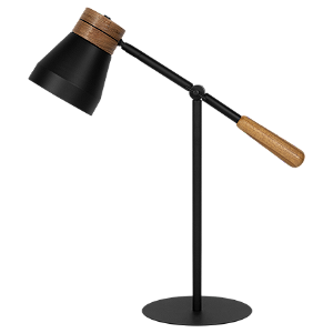 Abajur Dueluci Serena 1084 Alumínio e Madeira Articulado C43cm x A52cm LED E27 Linha Design Escandinavo Contemporâneo