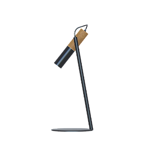 Abajur Dueluci Tub 1094 Alumínio e Madeira Articulado Ø18cm x A45cm LED GU10 Linha Design Moderno e Funcional