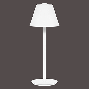 Abajur Dueluci Turim 416 Vidro Branco Fosco Ø12cm x A37cm Tampa Jateada 2 Lâmpadas G9 3W Linha Design Moderno