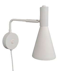 Arandela Dueluci Pica Pau 449IG Articulada Braço Reto Alumínio Acrílico Interruptor na Canopla C9,5 x P24 x A22cm Cúpula Ø9,5 x Ø3 x A19cm LED G9 5W Linha Design Moderno