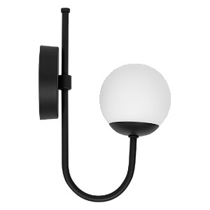 Arandela Externa TENA 4410 em Alumínio com Vidro Esfera Ø10 cm – Estrutura C10 x P18 x A27 cm – 1 x G9 LED – Dueluci Iluminação