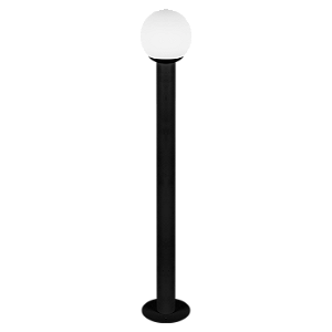 Balizador Externo ESFERA Ø10 4206 com Globo 10 cm G9 5W – Estrutura Ø10 x A63 cm – Dueluci Iluminação