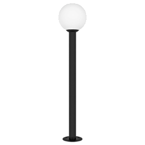 Balizador Externo ESFERA Ø14 4216 com Globo 14 cm G9 5W – Estrutura Ø14 x A67 cm – Dueluci Iluminação