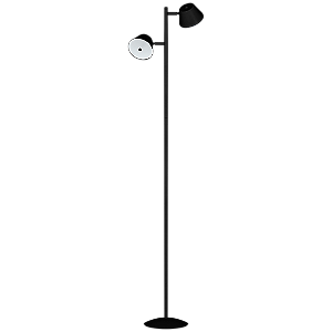 Coluna Dupla Giratória Dueluci Treviso 426/2 Alumínio Tampa Vidro Jateado C32cm x A144cm LED 2x5,6W 2700K 860Lm Bivolt Linha Design Moderno