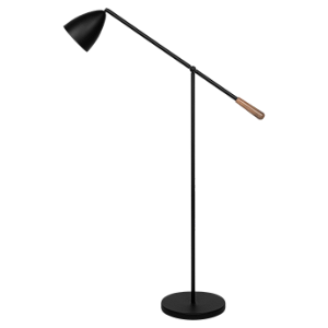 Coluna SERENA 2115 em Alumínio e Madeira com Cúpula Ø13 x A15 cm para 1 Lâmpada LED E27 – Dueluci Iluminação