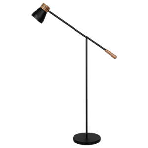 Coluna SERENA 2117 em Alumínio e Madeira com Cúpula Ø12,5/Ø8 x A11,5 cm para 1 Lâmpada LED E27 – Dueluci Iluminação