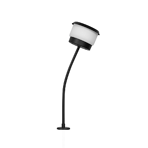 Espeto Externo CHEESE CURV CHINÊS 4058 com Cúpula Estilo Chinês G9 5W – Estrutura C18 x P10 x A80 cm com Haste de 28 cm para Aterramento – Dueluci Iluminação