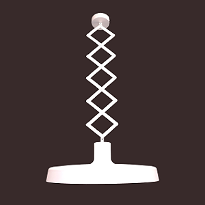 Pendente Dueluci Mexicano Pantográfico 861 Alumínio Ø50cm x A18cm Altura Ajustável 45–110cm 1x E27 LED Linha Design Industrial