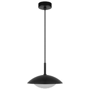 Pendente Dueluci Pose 492 Alumínio Vidro Ø18cm x A15cm Cúpula Ø20,5cm x A6cm LED 5,6W 430Lm 2700K Linha Design Moderno