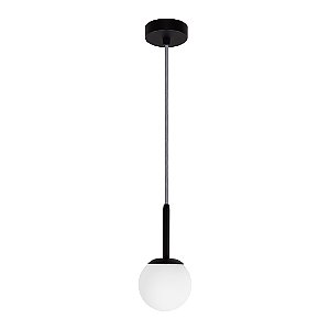 Pendente Dueluci Tena 651B10 Vidro Esfera Branco Fosco Ø10cm x A20cm 1x G9 LED Linha Design Contemporâneo