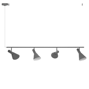 Pendente Dueluci Tucano 496 Alumínio Articulado C120cm x P25cm x A18cm 4x E27 LED Linha Design Contemporâneo