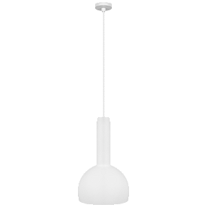 Pendente Dueluci Tune 521 Cúpula Vidro Branco Fosco Ø3,5cm x Ø15cm x A24cm LED 1x E27 Linha Design Contemporâneo