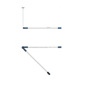 Pendente SLIM 2084Q Duplo em Alumínio com Centro 45° V e Ponteira Quadrada para 2 Tubos LED T8 de 60 cm ou 120 cm – Dueluci Iluminação