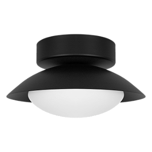 Plafon Dueluci Pose 494 Alumínio Vidro Ø18cm x A8cm Interno Ø12cm x A6cm LED 5,6W 430Lm 2700K Linha Design Moderno