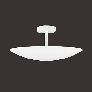 Plafon SOFITY 2440/47 Curvado Ø47 x A17 cm com Luz Indireta para 6 Lâmpadas G9 LED – Dueluci Iluminação