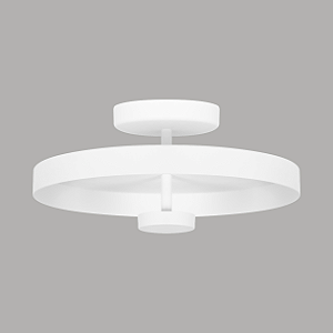 Plafon STAR 2380 Ø40 x A18,5 cm com Luz Indireta e Placa LED 15W 3000K Bivolt – Dueluci Iluminação